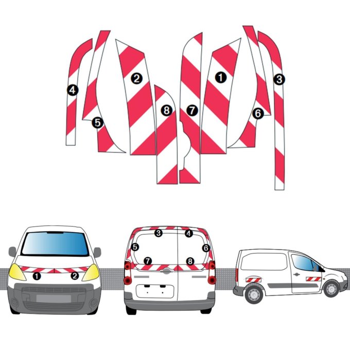 KIT DE BALISAGE VEHICULE BERLINGO/PARTNER