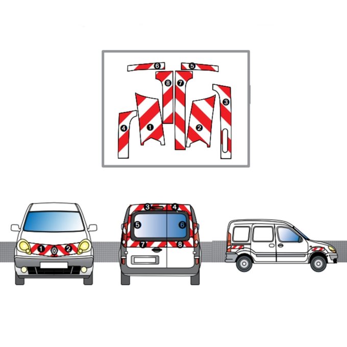 KIT DE BALISAGE VEHICULE KANGOO