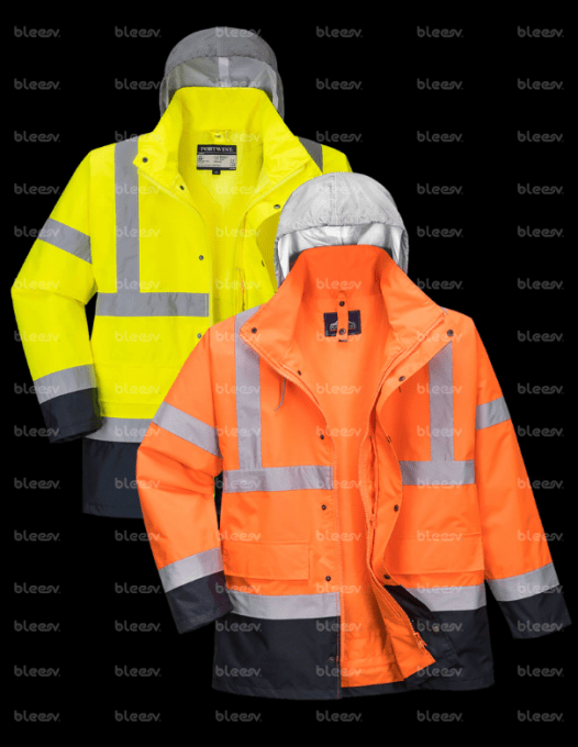 PORTWEST S471  PARKA 4EN1 Haute visibilité