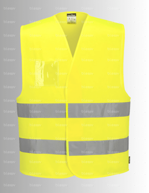 PORTWEST C475 - Gilet HV avec porte-badge double entrée Jaune