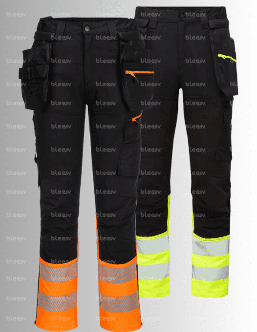 PORTWEST DX457 Pantalon DX4 artisans haute-Visibilité classe 1 avec poches flottantes démontables